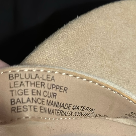 BP Lula slingback block heels strap‎ sandals suede rubber soles sz 10 - Picture 4 of 8